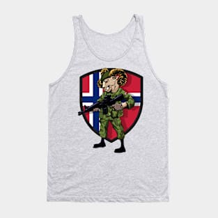 Scandinavian Troopers Norway Military Mascot Tank Top